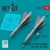 RESKIT RS48-0527 R-40TD (AA-6 Acrid) missiles (2 pcs) (3D printed) 1/48